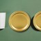 24 Count Metallic Gold Round Paper Plates 7 Inch Disposable Dessert Plates for Any Event